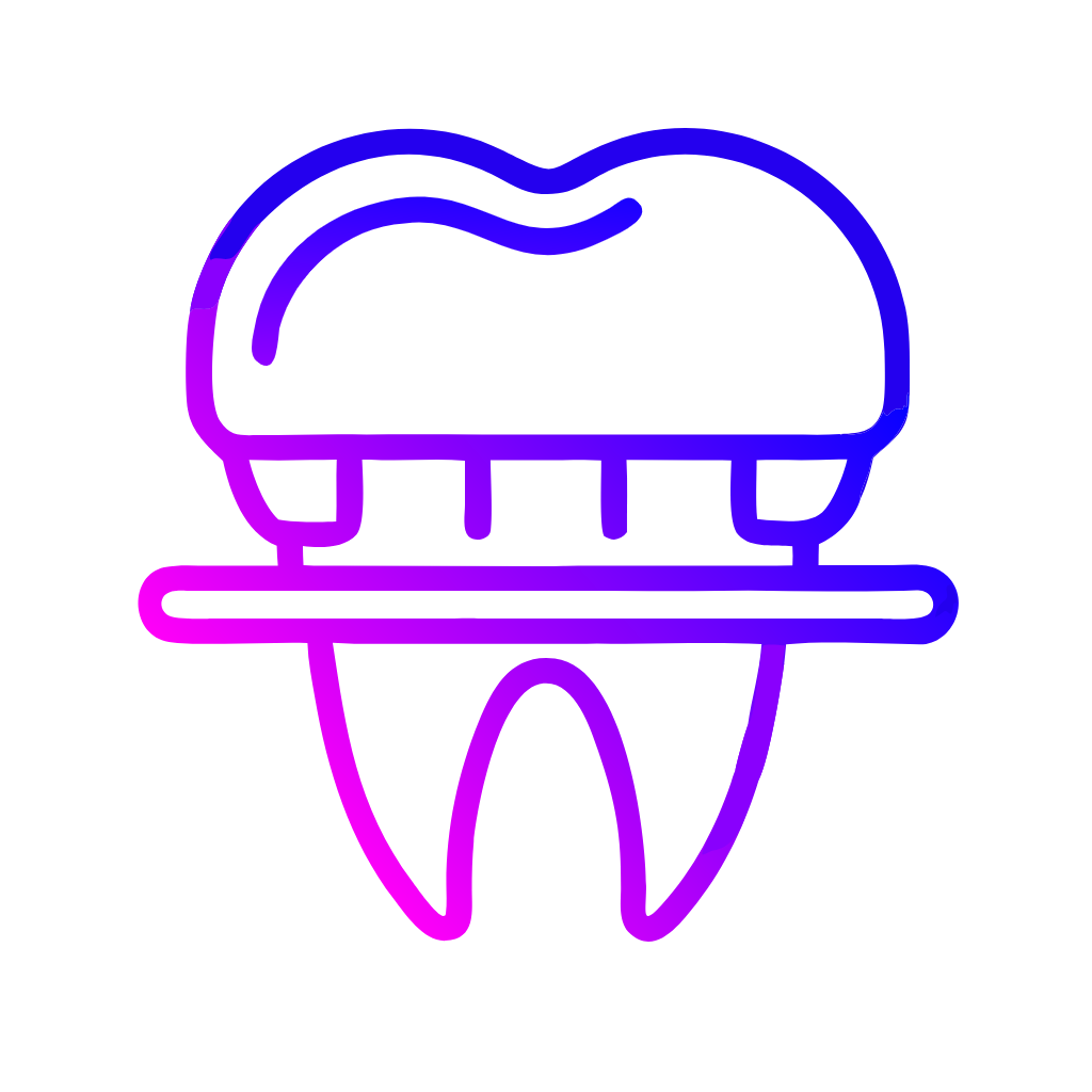 Иконка зуба с линиями