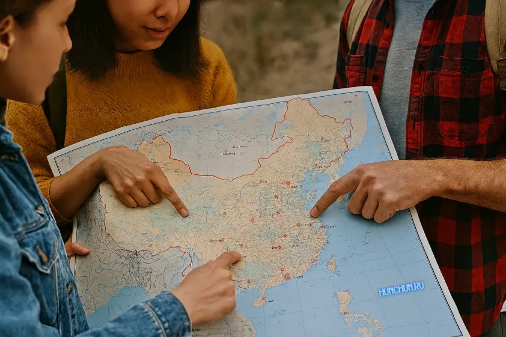 Туристы выбирают города на карте Китая — индивидуальные туры от hunchun.ru