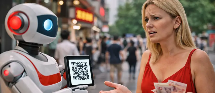 турист не может оплатить в Китае qr код оплата наличные не принимают китай проблемы оплаты