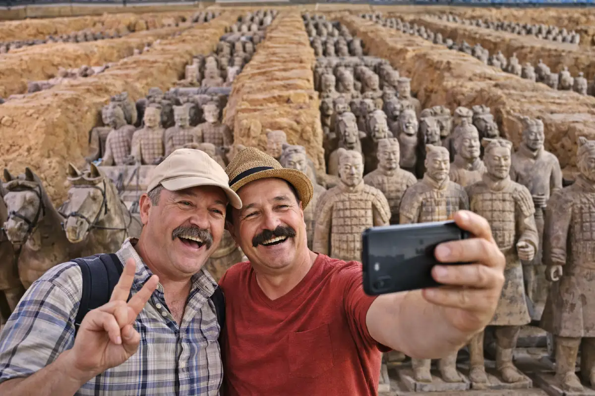 Когда понял, что тут не один такой — и решил сфоткаться