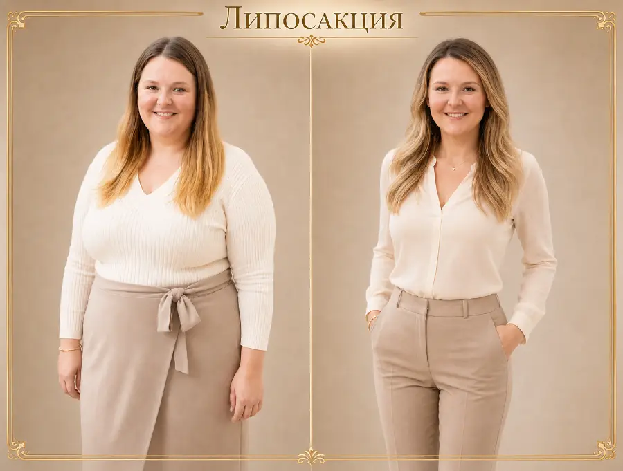Липосакция и коррекция фигуры до и после: изменение силуэта и линии талии в Хуньчуне