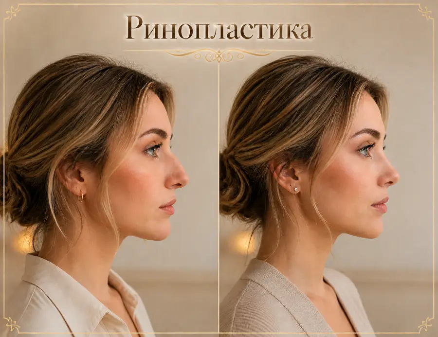 Ринопластика до и после: коррекция формы носа и профиля в Хуньчуне